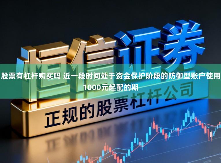 股票有杠杆购买吗 近一段时间处于资金保护阶段的防御型账户使用1000元起配的期