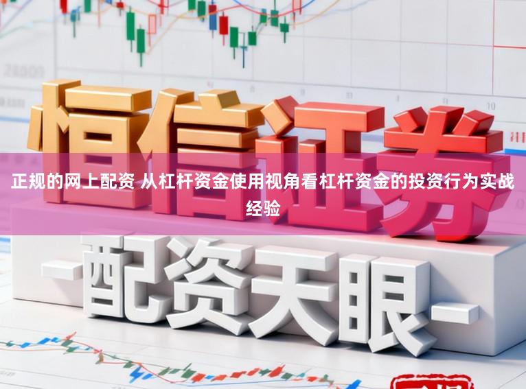 正规的网上配资 从杠杆资金使用视角看杠杆资金的投资行为实战经验